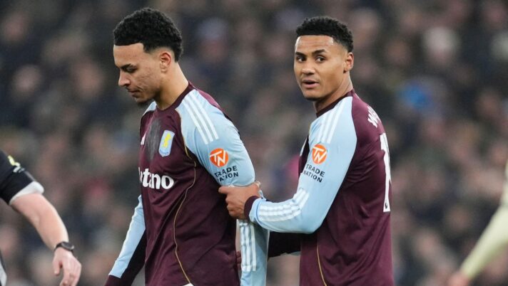 Morgan Rogers and Ollie Watkins.