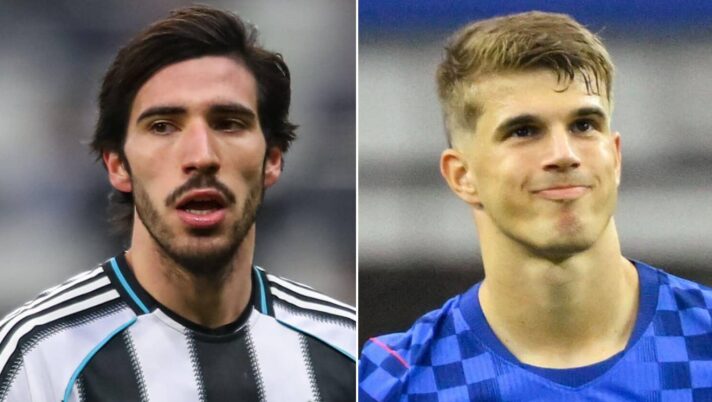 Sandro Tonali and Luka Vuskovic