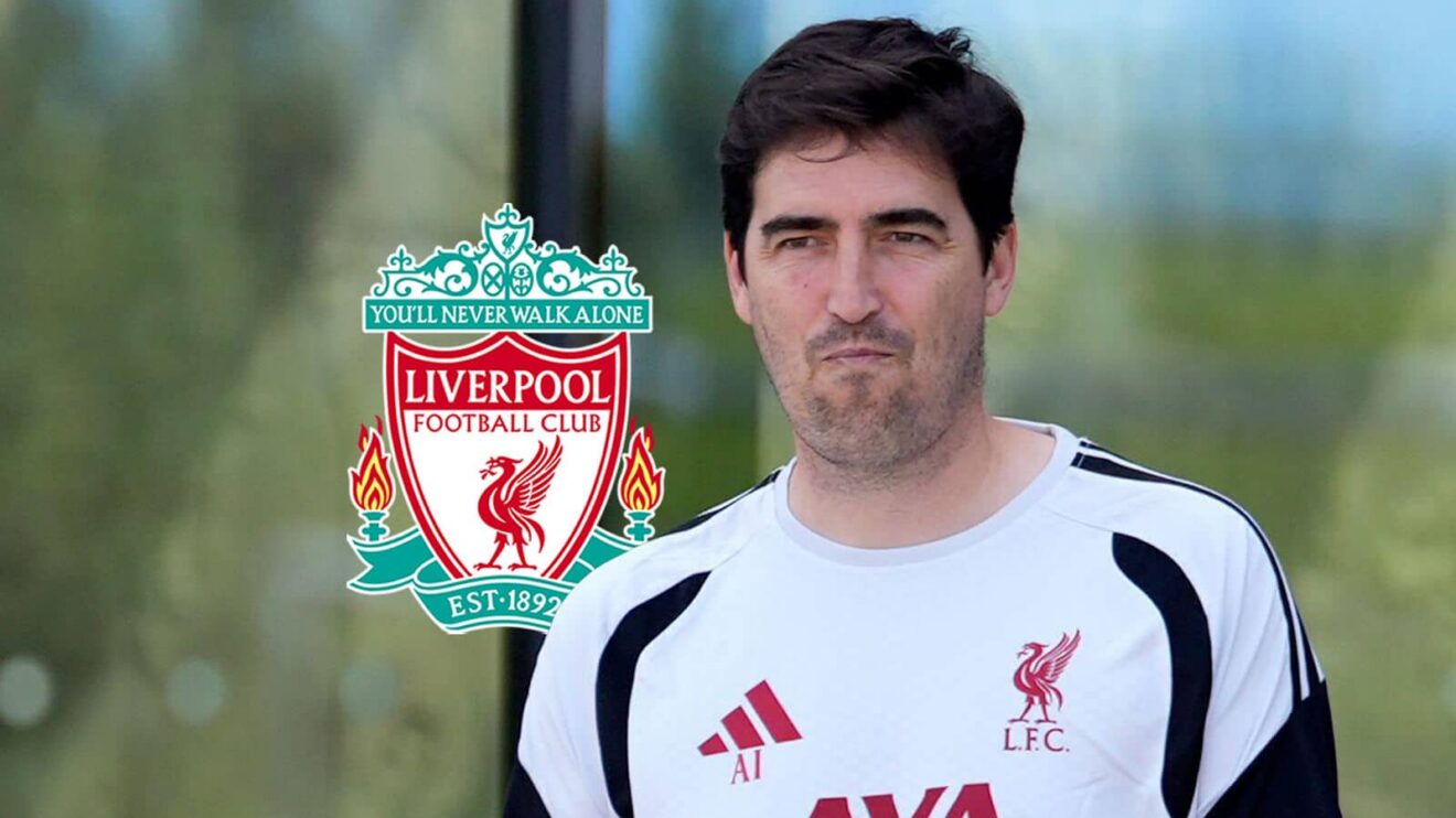 Liverpool badge and Andoni Iraola - copyright TEAMtalk