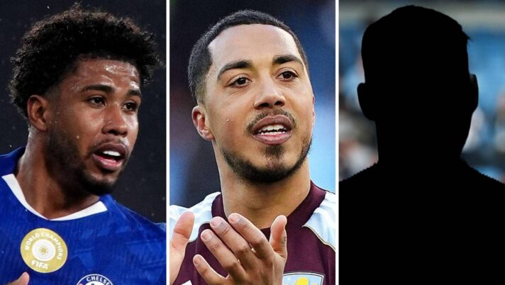 Split image of Andrey Santos. Youri Tielemans and a shadow - copyright TEAMtalk