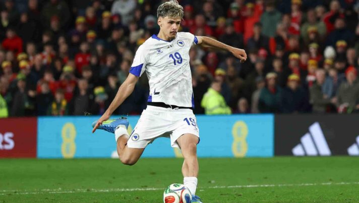 Chelsea are reportedly favourites to sign Bosnia and Herzegovina international Kerim Alajbegovic in action