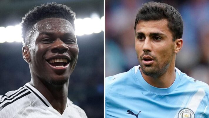 Real Madrid midfielder Aurelien Tchouameni, Man City midfielder Rodri