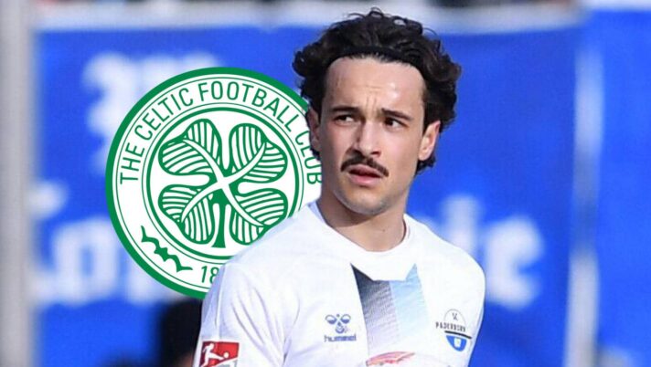 Mika Baur with Celtic badge