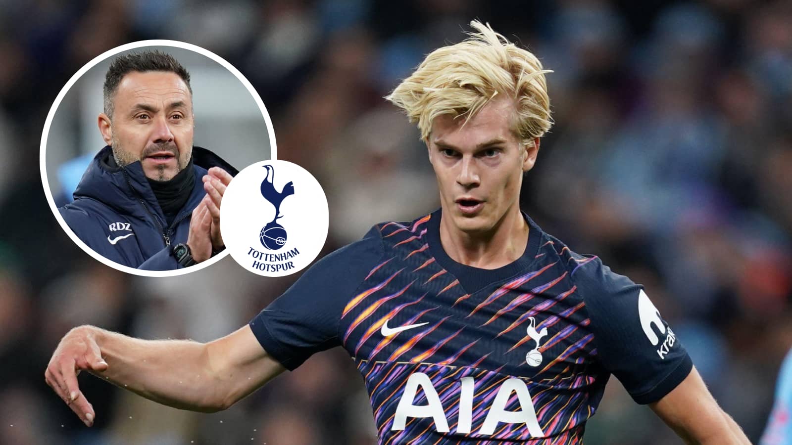 Lucas Bergvall, Roberto De Zerbi Tottenham