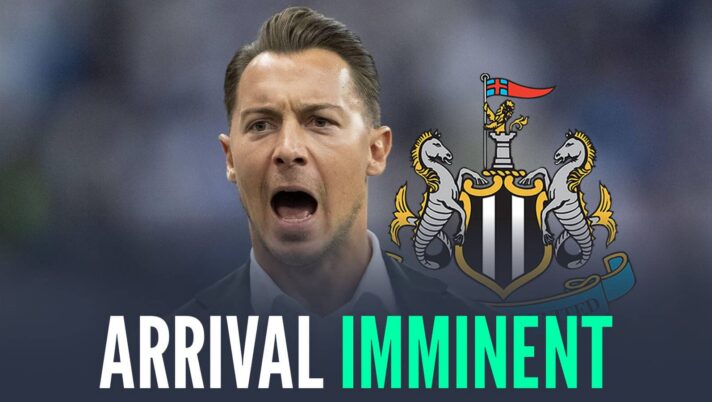 Matthias Jaissle next to the Newcastle United badge and the words 'arrival imminent'