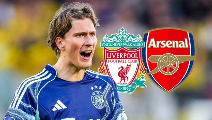 Ajax winger Mika Godts, Liverpool, Arsenal badge