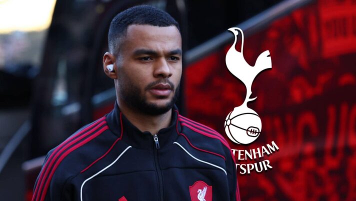 Liverpool winger Cody Gakpo, Tottenham badge