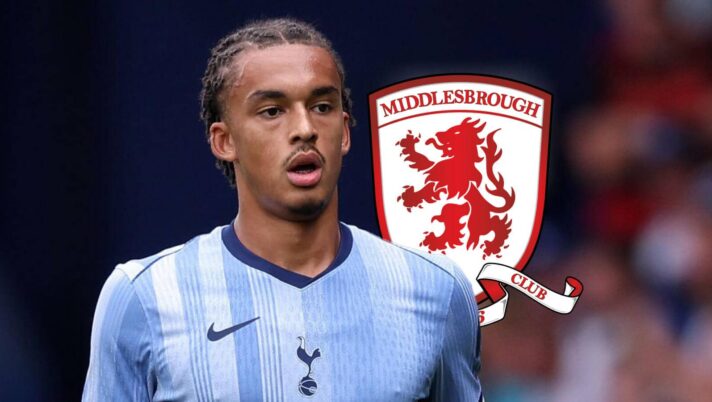 Ashley Phillips with a Middlesbrough badge