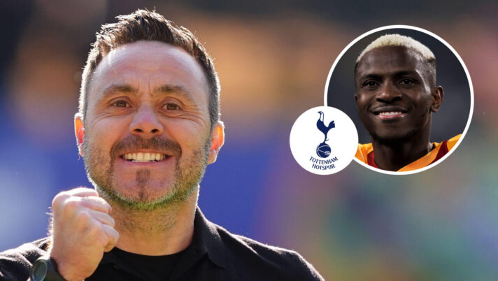 Roberto De Zerbi, Victor Osimhen, Tottenham