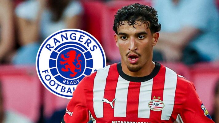 Rangers badge and PSV winger Couhaib Driouech - copyright TEAMtalk