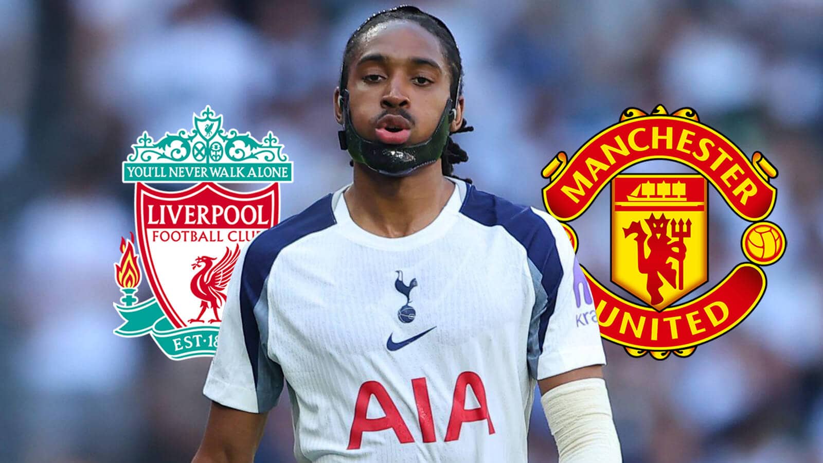 Liverpool badge, Tottenham Hotspur badge and Manchester United badge - copyright TEAMtalk