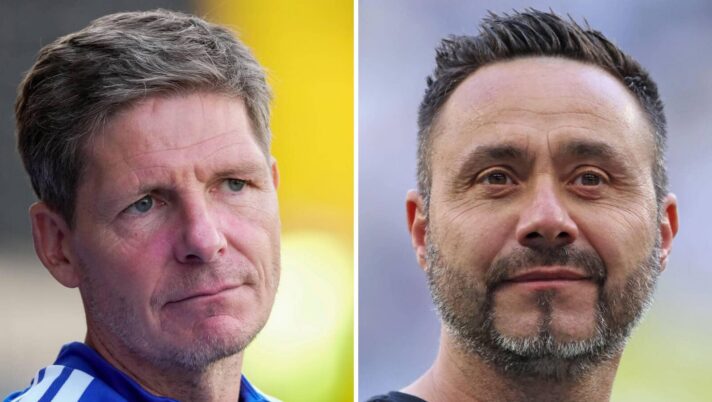 Split image of Nottingham Forest manager Oliver Glasner and Tottenham Hotspur manager Roberto De Zerbi - copyright TEAMtalk