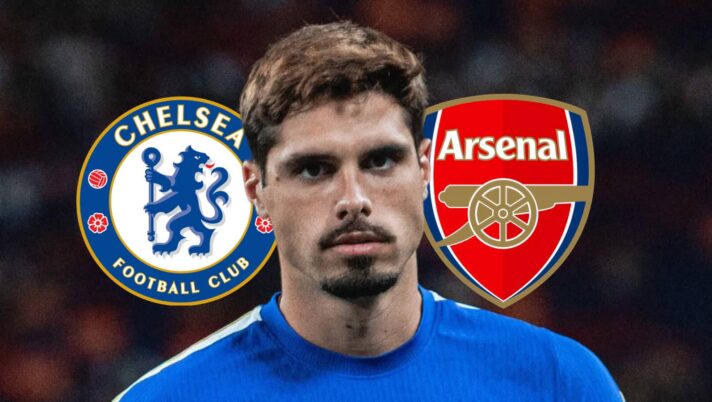 Chelsea badge, Pedro Neto and Arsenal badge - copyright TEAMtalk