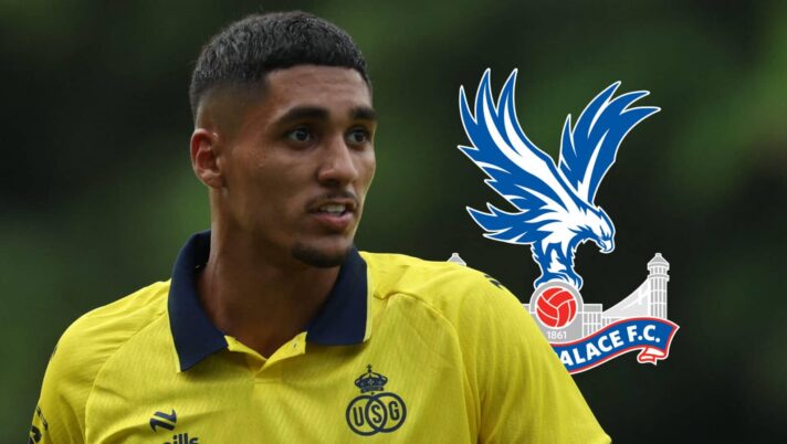 Anan Khalaili with Crystal Palace badge