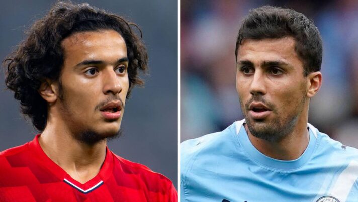 Ayyoub Bouaddi and Rodri