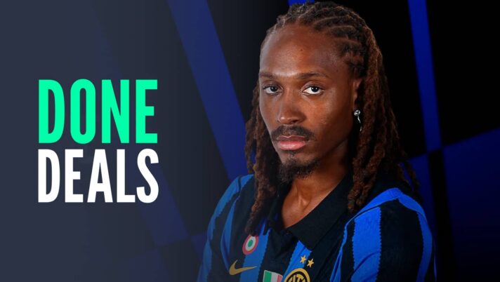 Done deals with an image of Djed Spence at Inter Milan