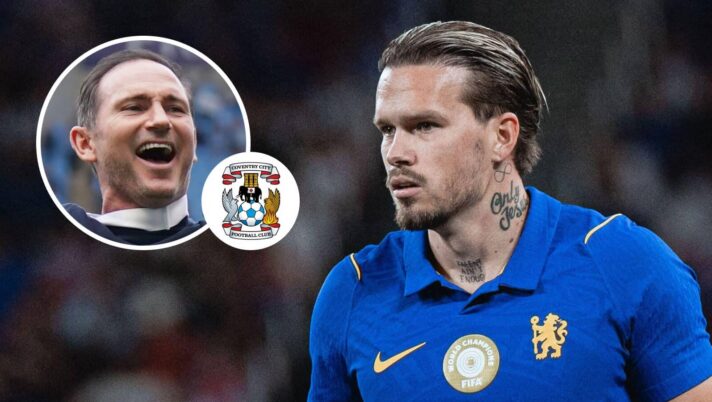Chelsea star Mykhailo Mudryk and Coventry boss Frank Lampard