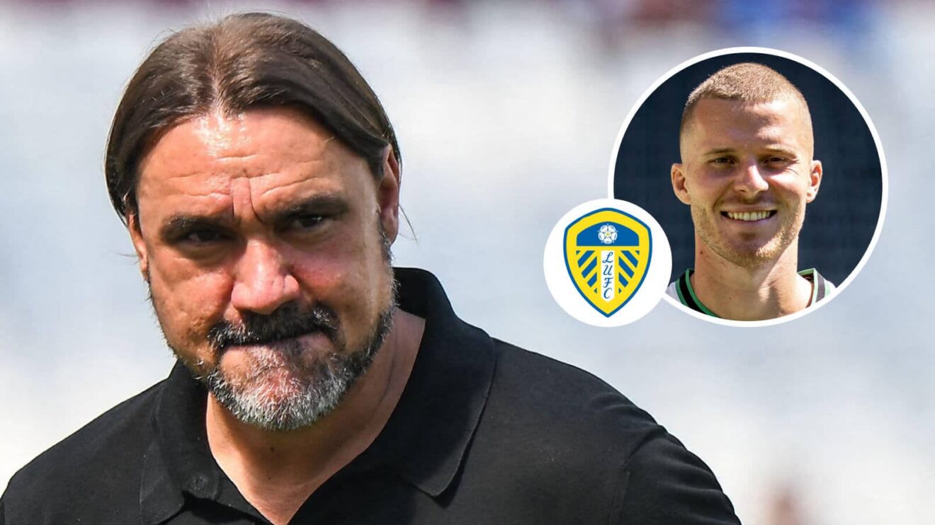 Leeds manager Daniel Farke has seen his side sign Nico Elvedi, inset