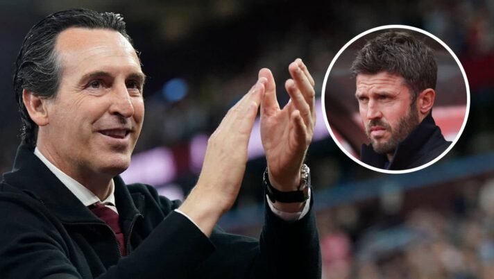 Aston Villa manager Unai Emery, Man Utd manager Michael Carrick