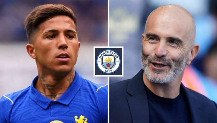 Enzo Fernandez and Man City boss Enzo Maresca