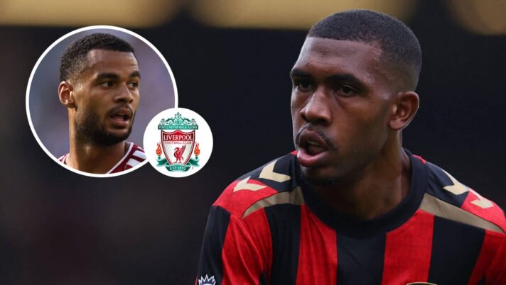 Cody Gakpo, Liverpool badge and Bournemouth winger Rayan - copyright TEAMtalk