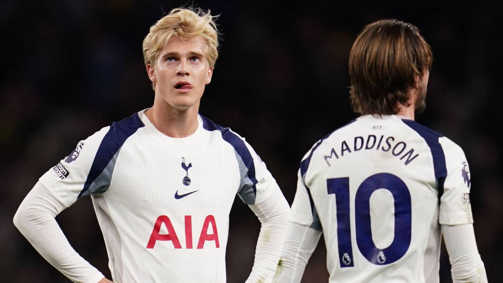 Lucas Bervall, James Maddison Tottenham