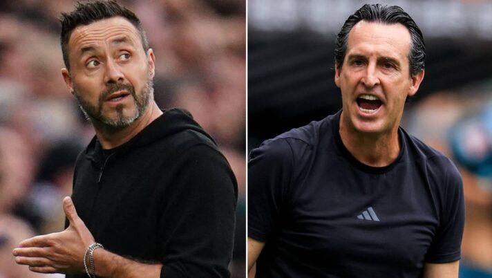 Roberto de Zerbi, Unai Emery chasing striker