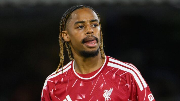 Bradley Barcola made his Liverpool debut at Ipswich