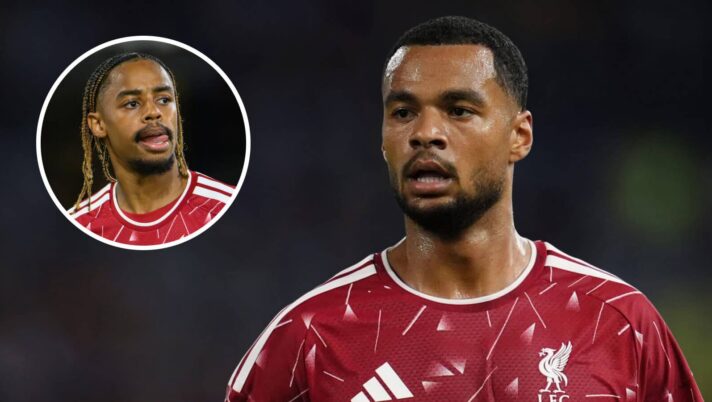Liverpool star Cody Gakpo and, inset, big-money signing Bradley Barcola