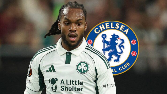 Renato Sanches with Chelsea badge