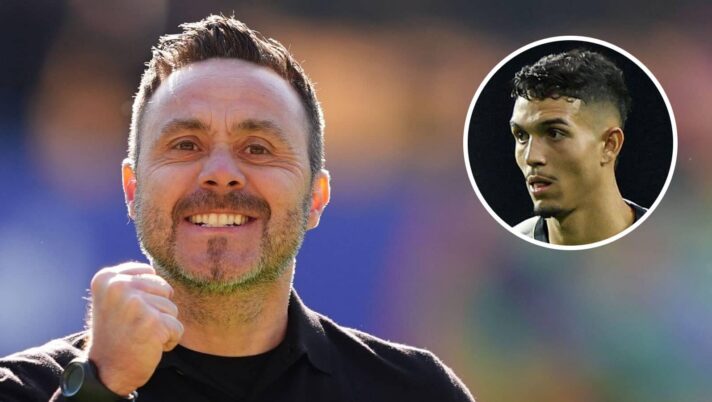 Tottenham boss Roberto De Zerbi and Brazil star Arthur Dias