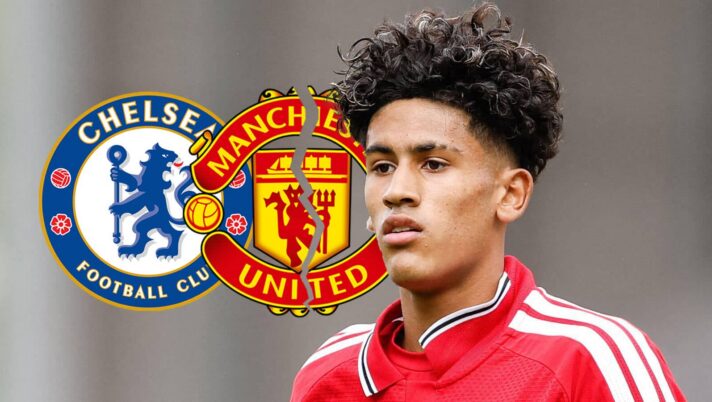 Chelsea badge, Manchester United badge and JJ Gabriel - copyright TEAMtalk