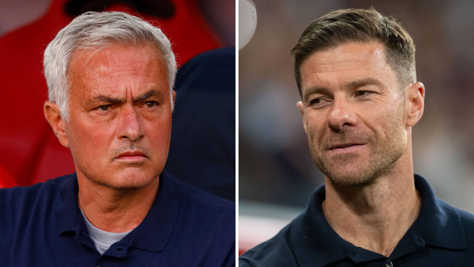 Real Madrid manager Jose Mourinho and Chelsea boss Xabi Alonso