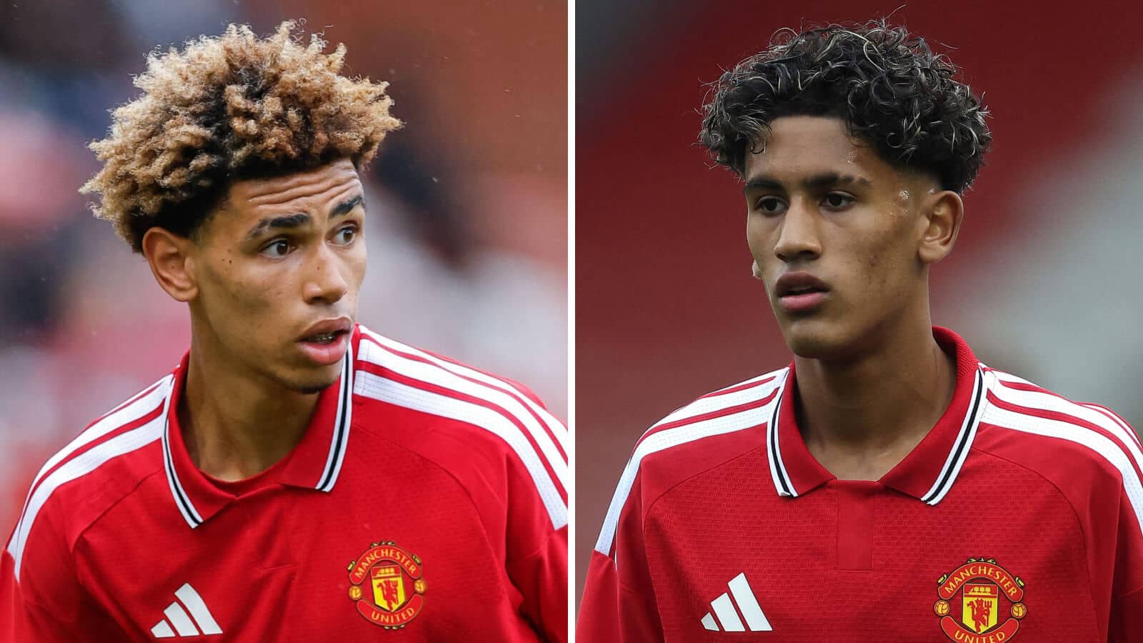 Man Utd duo Noah Ajayi and JJ Gabriel