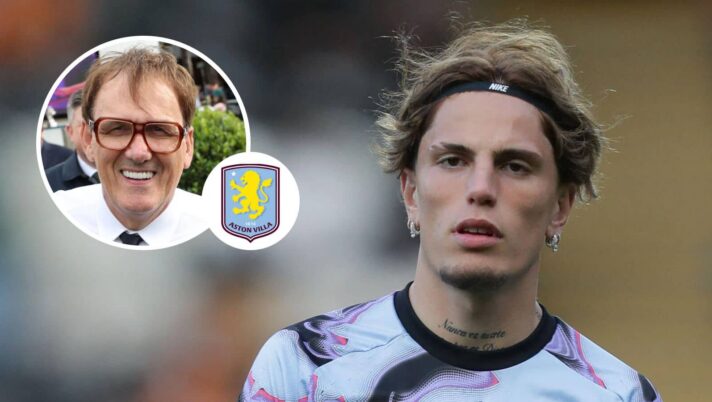 Tony Cascarino, Aston Villa badge and Alejandro Garnacho - copyright TEAMtalk
