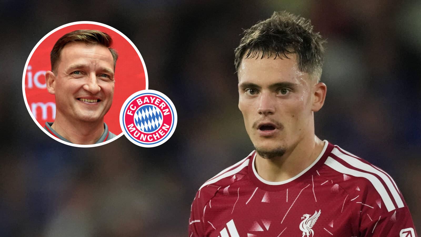 Vladimir Smicer, Bayern Munich badge and Liverpool star Florian Wirtz - copyright TEAMtalk