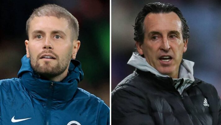 Brighton manager Fabian Hurzeler and Aston Villa boss Unai Emery