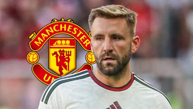 Manchester United star Luke Shaw