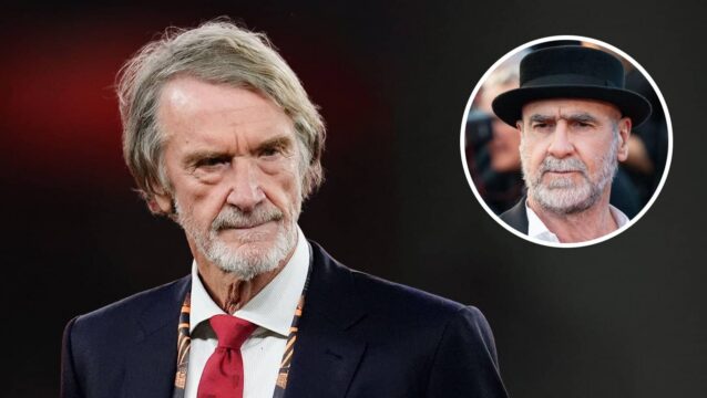 Man Utd co-owner Sir Jim Ratcliffe, club icon Eric Cantona