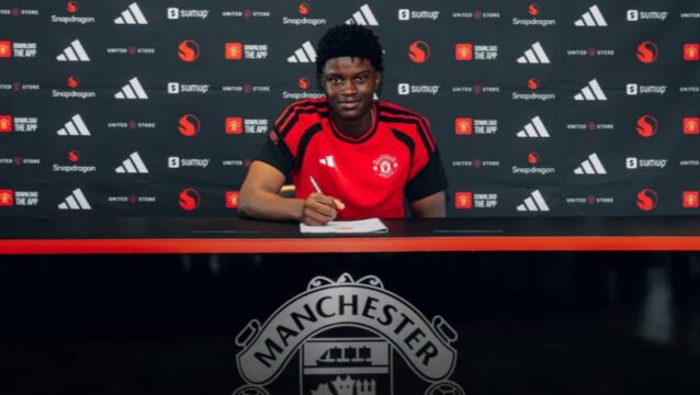Karim Cassim has signed for Manchester United - pic courtesy of ManUtd.com