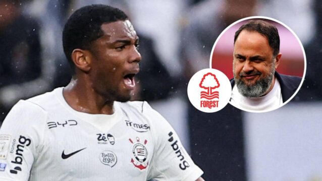 Andre Luiz, Evangelos Marinakis with Forest badge