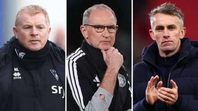 Neil Lennon, Martin O'Neill and Kieran McKenna
