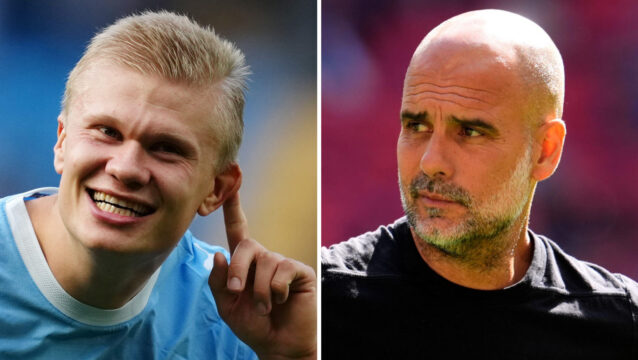 Erling Haaland, Pep Guardiola