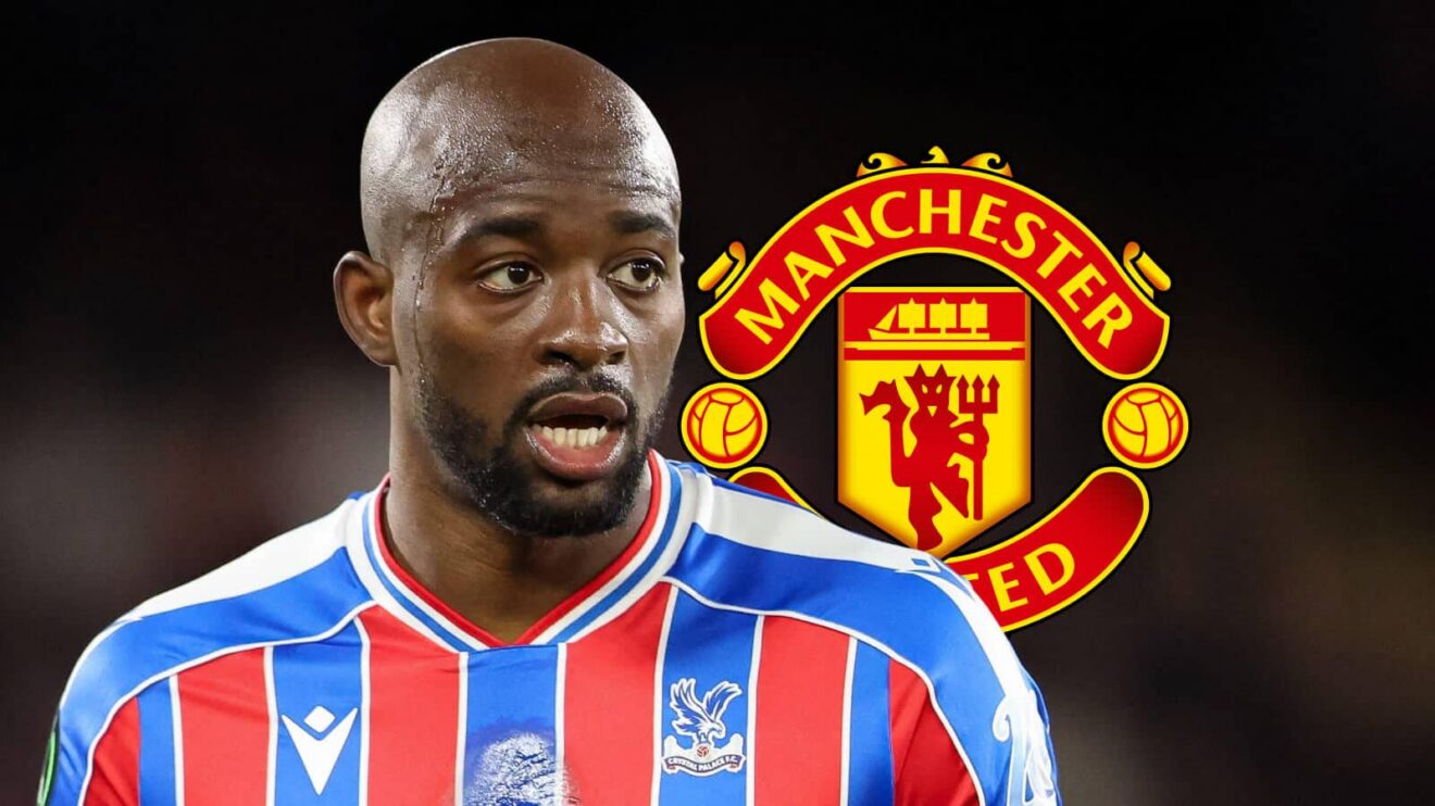 Crystal Palace striker Jean-Philippe Mateta, Man Utd badge