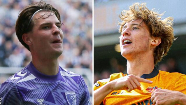 Wolves midfielder Fer Lopez (right) is a candidate to replace Alex Scott at Bournemouth