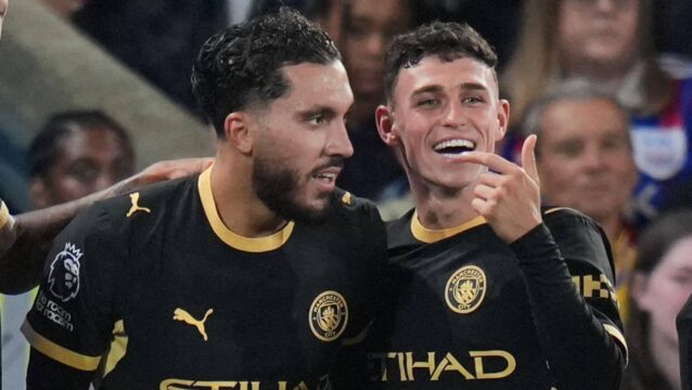 Man City attackers Rayan Cherki and Phil Foden