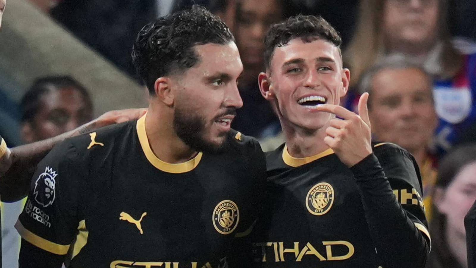 Man City attackers Rayan Cherki and Phil Foden