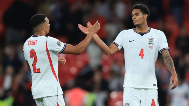 Former Liverpool defenders Trent Alexander-Arnold and Jarell Quansah