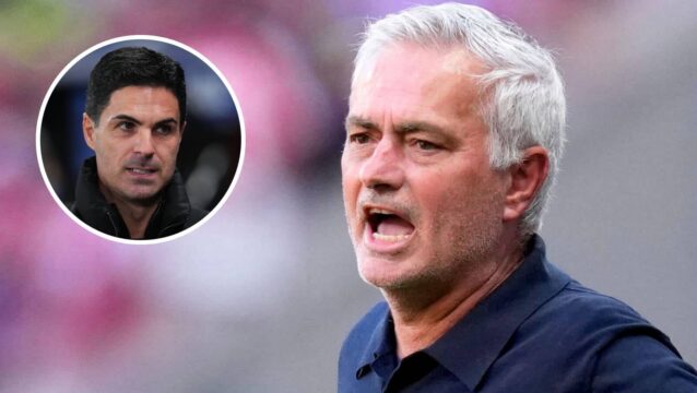 Arsenal manager Mikel Arteta and Real Madrid manager Jose Mourinho - copyright TEAMtalk