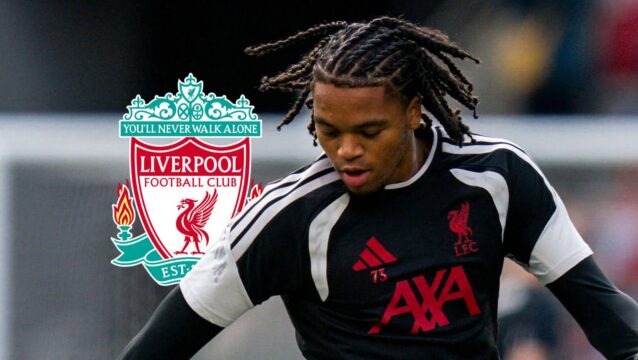 Liverpool are planning to tie Rio Ngumoha next to the club's badge